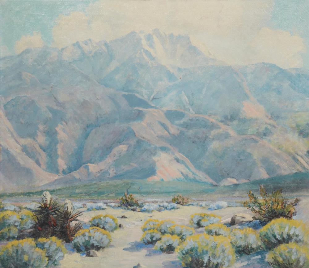 Appraisal: Paul Conner - Long Beach CA Mountain landscape Oil on