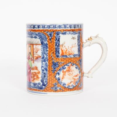 Appraisal: A Chinese famille rose export cylindrical mug Qianlong with a