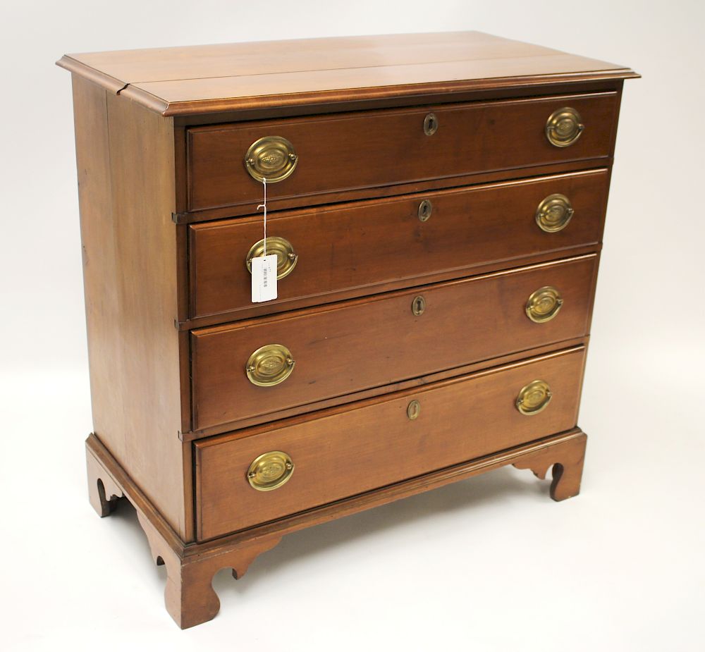 Appraisal: American Chippendale Cherry Chest of Drawers H x W x