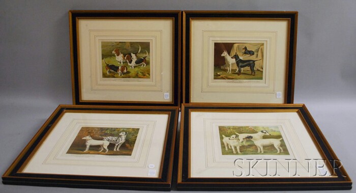 Appraisal: Set of Four Framed th Century Chromolithographs from Vero Shaw's