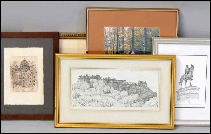 Appraisal: GROUP OF ASSORTED TH CENTURY FRAMED PRINTS Various sizes subjects