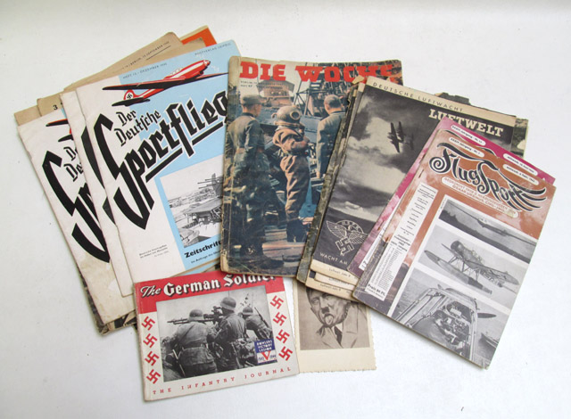 Appraisal: SEVENTEEN WORLD WAR TWO PUBLICATIONS including Adler and one unknown