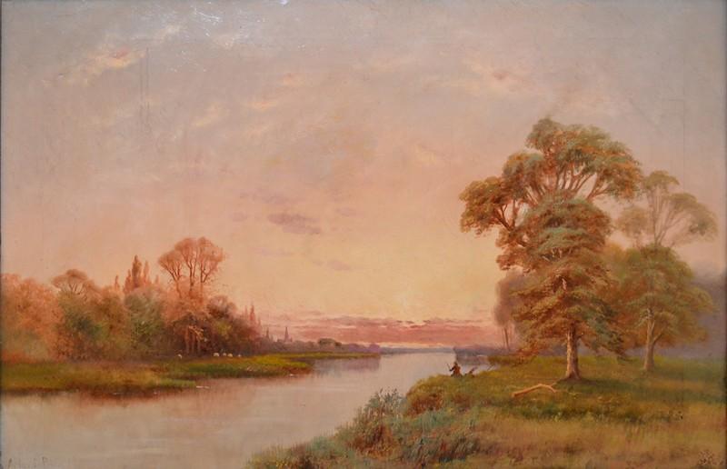 Appraisal: ATTRIBUTED TO ARTHUR BRENSKI LANDSCAPE OIL ON CANVAS X CM