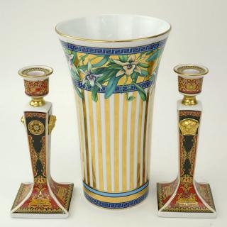 Appraisal: Grouping of Three Versace for Rosenthal Tableware Grouping of Three