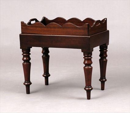 Appraisal: English Mahogany Tray on Stand Tray and stand unassociated stand