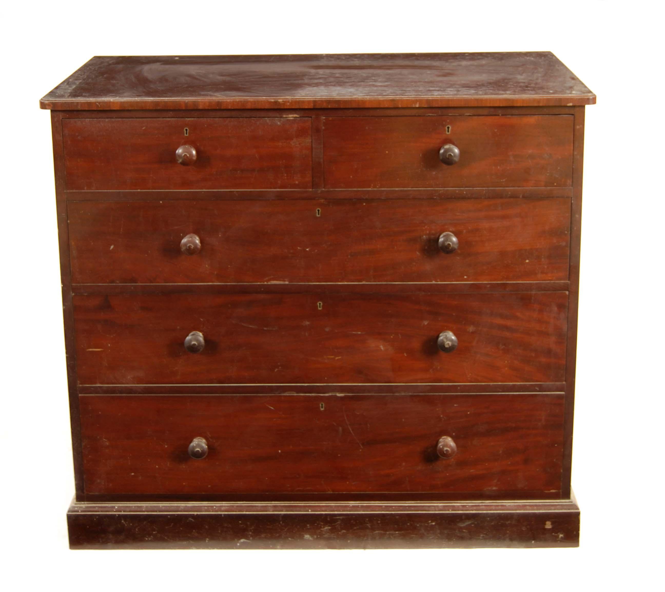 Appraisal: A Victorian mahogany chest by Holland amp Sons