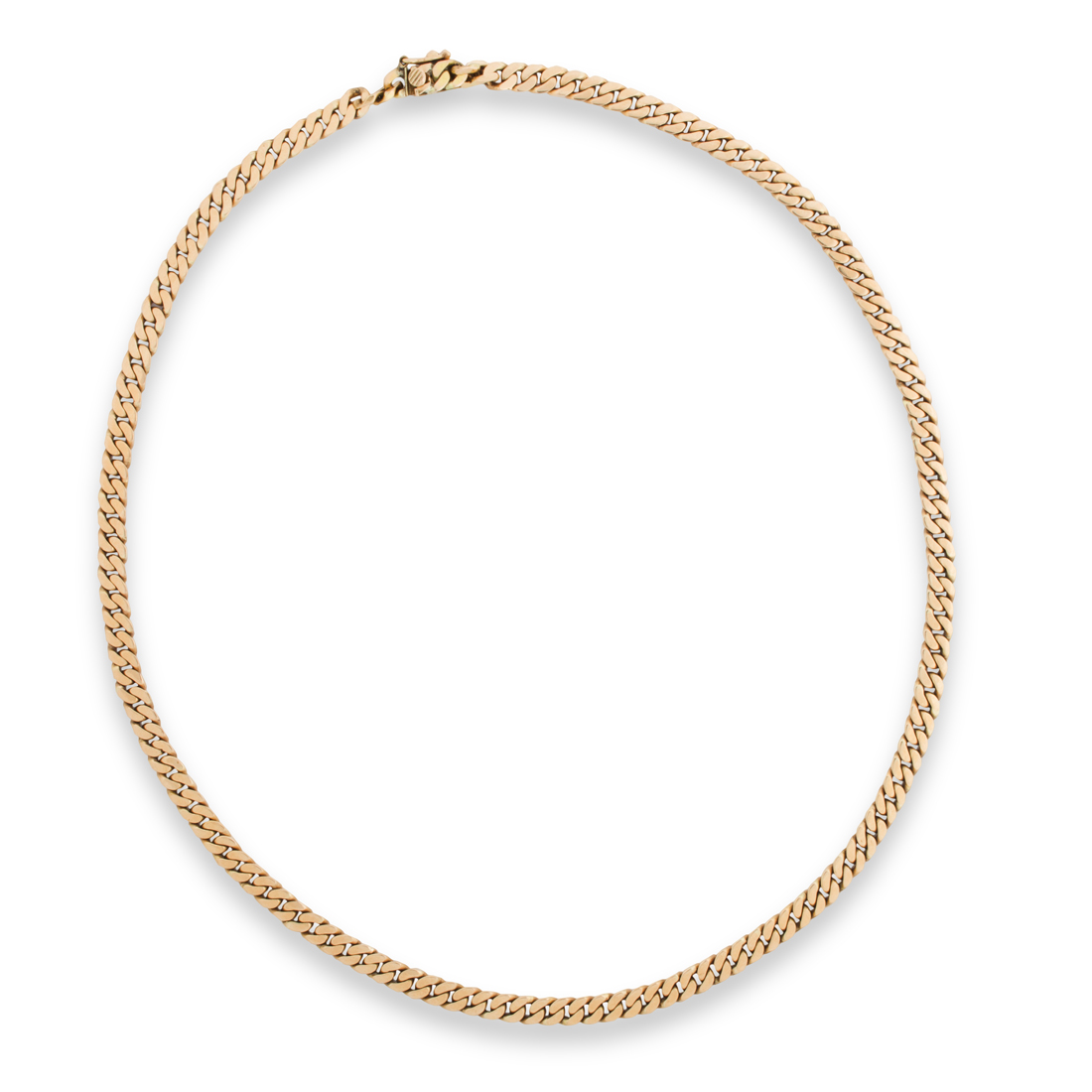 Appraisal: K GOLD LINK NECKLACE DWT LENGTH IN An eighteen karat