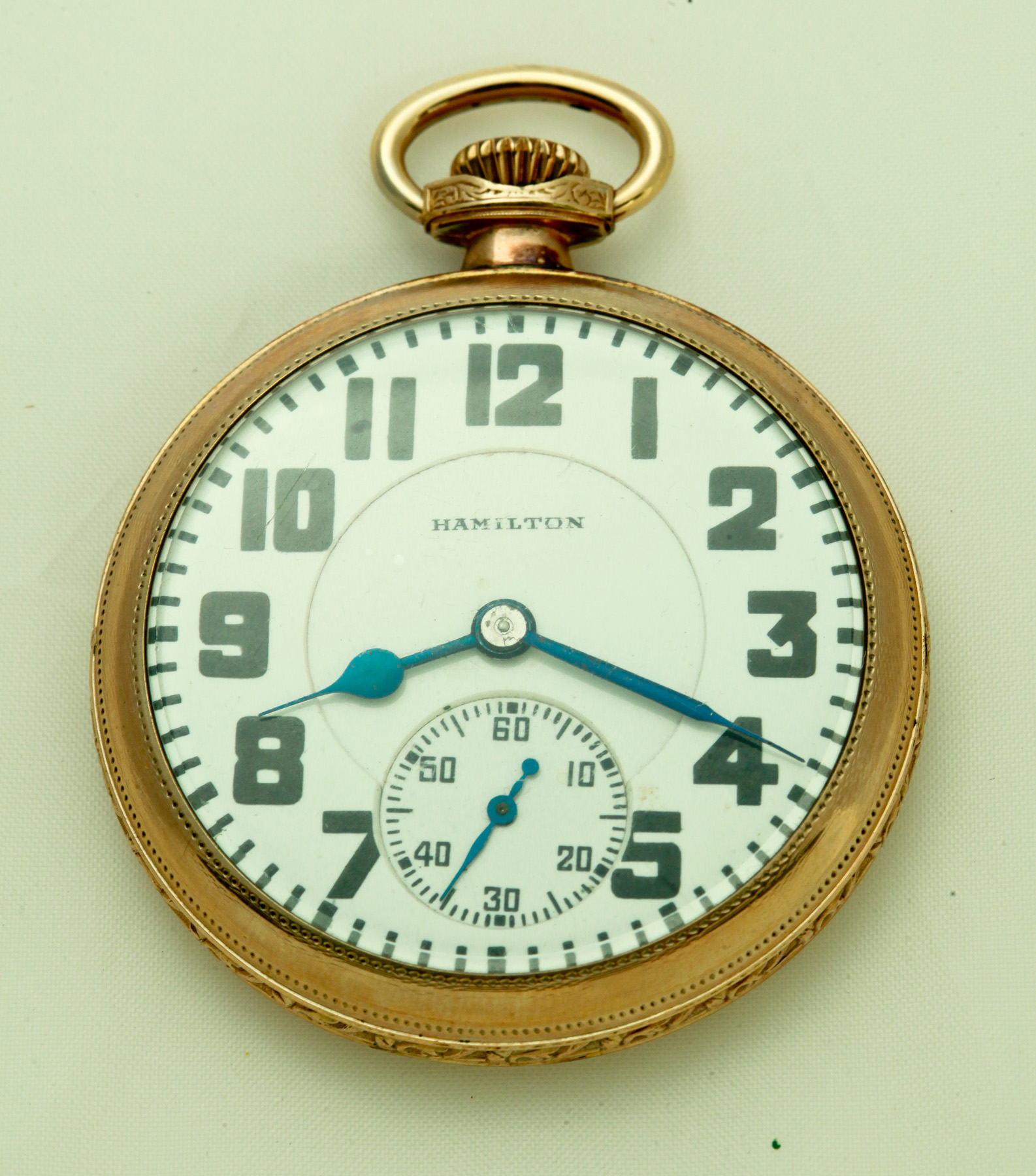 Appraisal: HAMILTON POCKET WATCH American early th century Hamilton J case