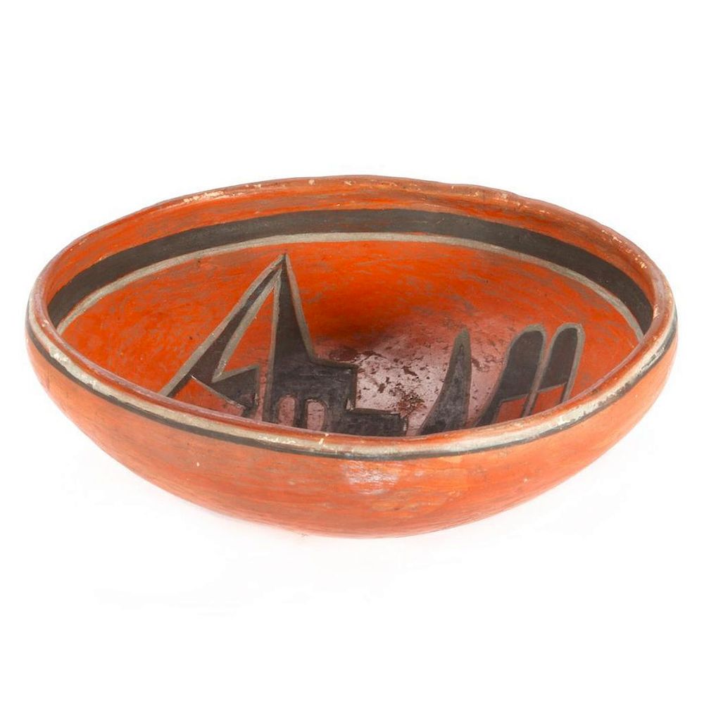 Appraisal: A Hopi Polychrome Plate Quite similar in its simple abstract