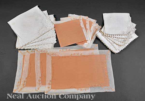 Appraisal: A Good Group of Antique and Vintage Linens including a