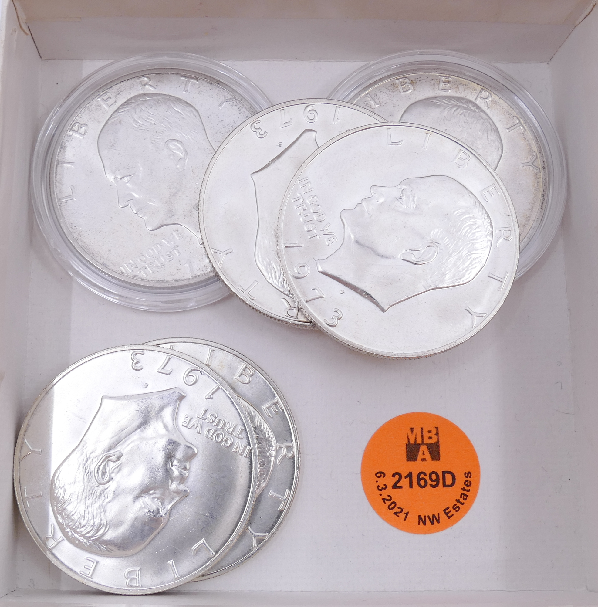 Appraisal: Box pc US Eisenhower Dollars -