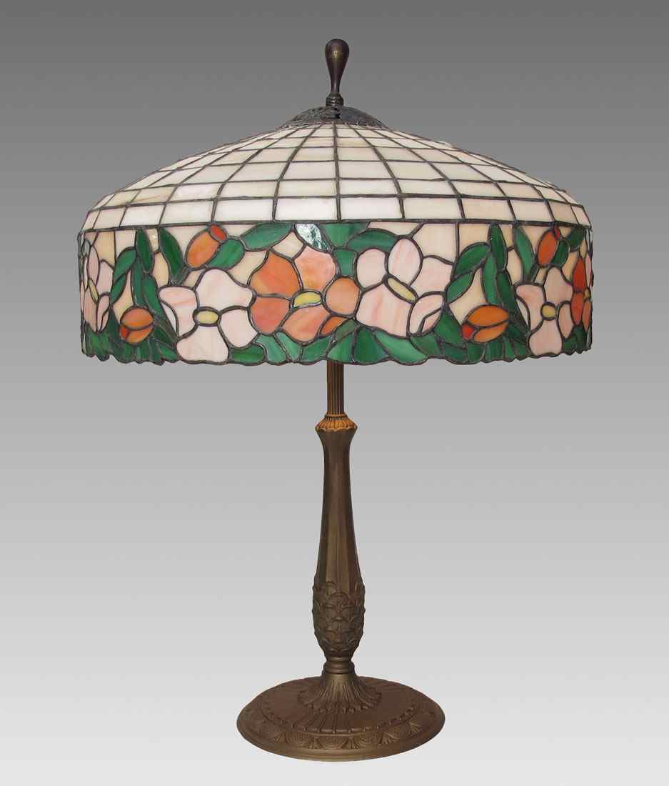 Appraisal: SIGNED B K VINTAGE TABLE LAMP Circa 's Dark golden