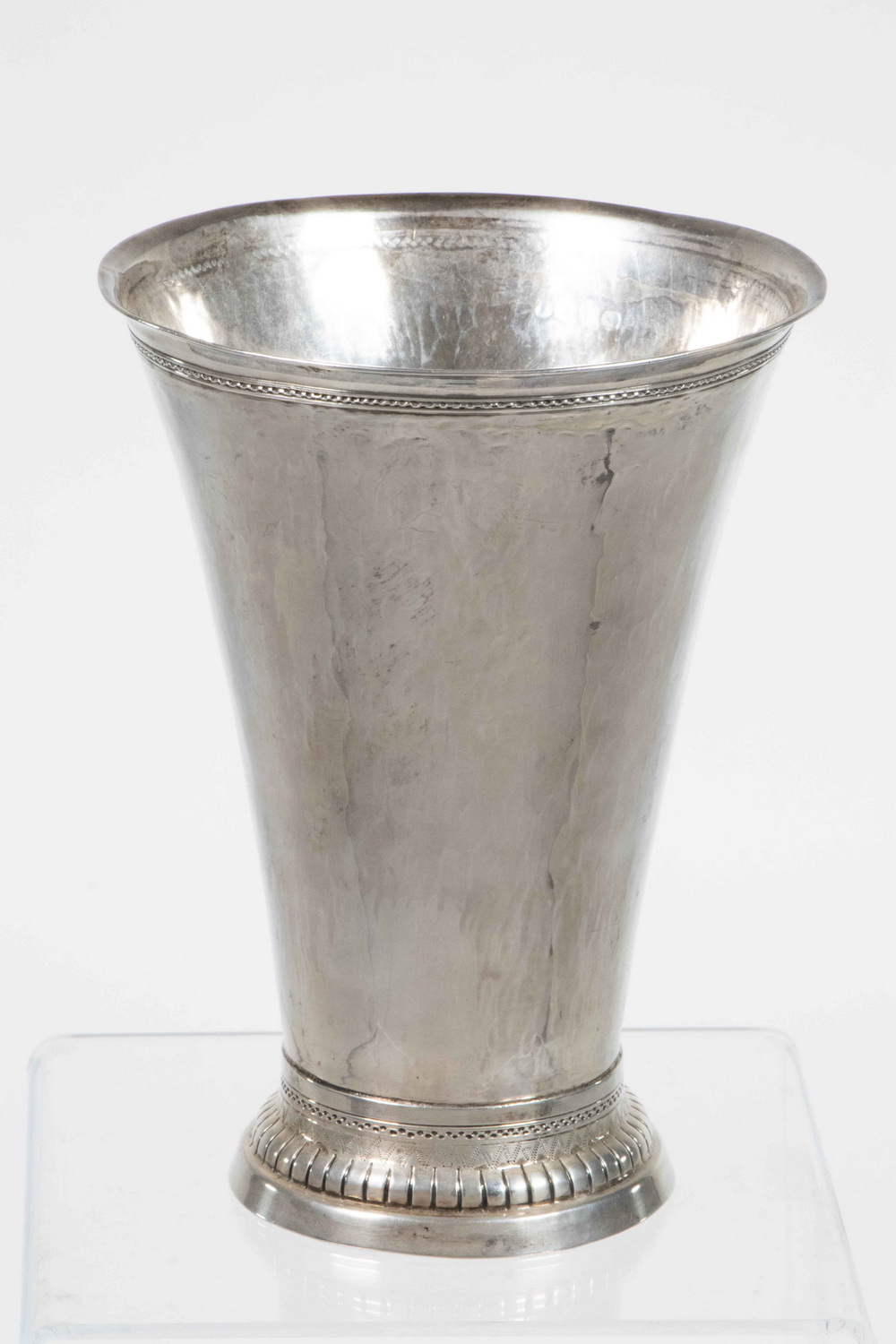 Appraisal: GERMAN STERLING SILVER VASE Hanau Silver Vase with English Import