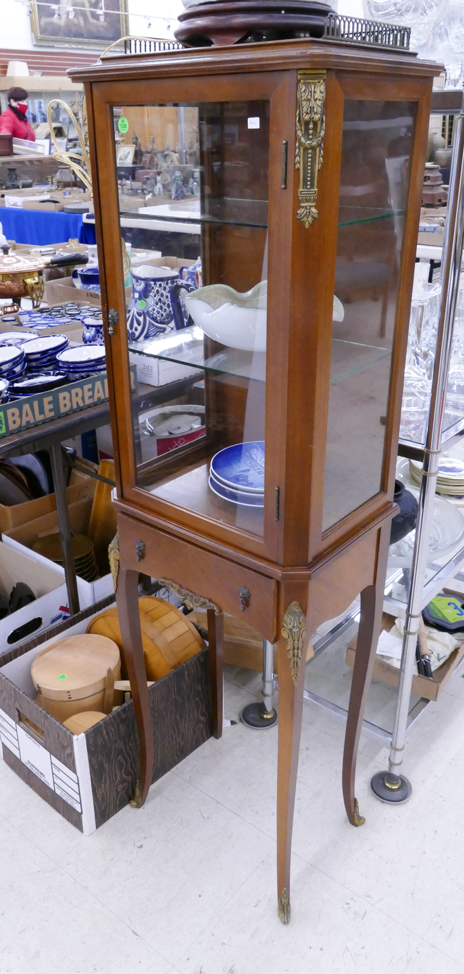 Appraisal: French Ormolu Mounted Vitrine Cabinet- x x ''