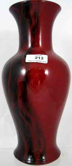 Appraisal: Royal Doulton Archives Burslem Artware Veined Flambe Ninghai Vase BA