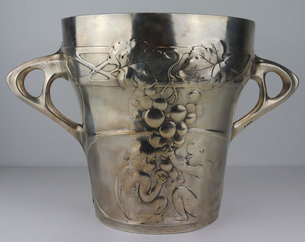 Appraisal: SILVERPLATE WMF Silverplate Wine Cooler W rttembergische Metallwarenfabrik or Wurtember