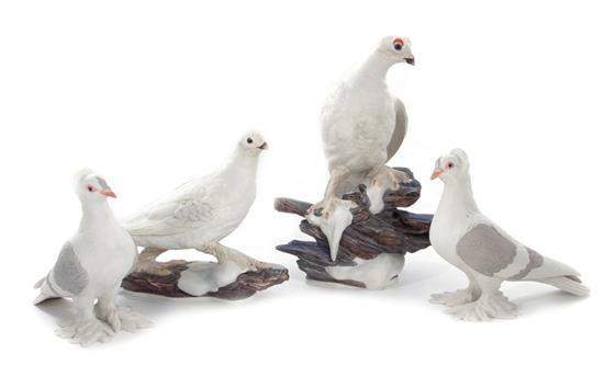 Appraisal: Pairs Boehm Ptarmigans and Tumbler Pigeons no H W and