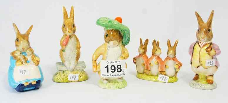 Appraisal: Beswick Beatrix Potter Figures Benjamin Bunny Fierce Bad Rabbit Flopsy