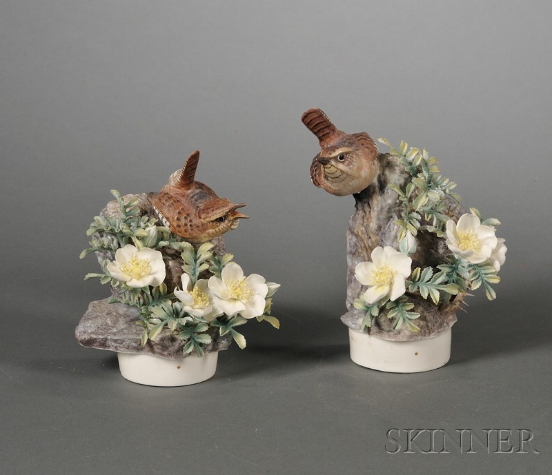 Appraisal: Pair of Royal Worcester Porcelain Dorothy Doughty Models of Birds