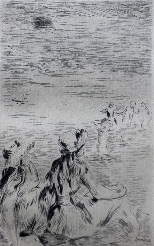 Appraisal: RENOIR Pierre Auguste French - ''Sur la Plage a Berneval''