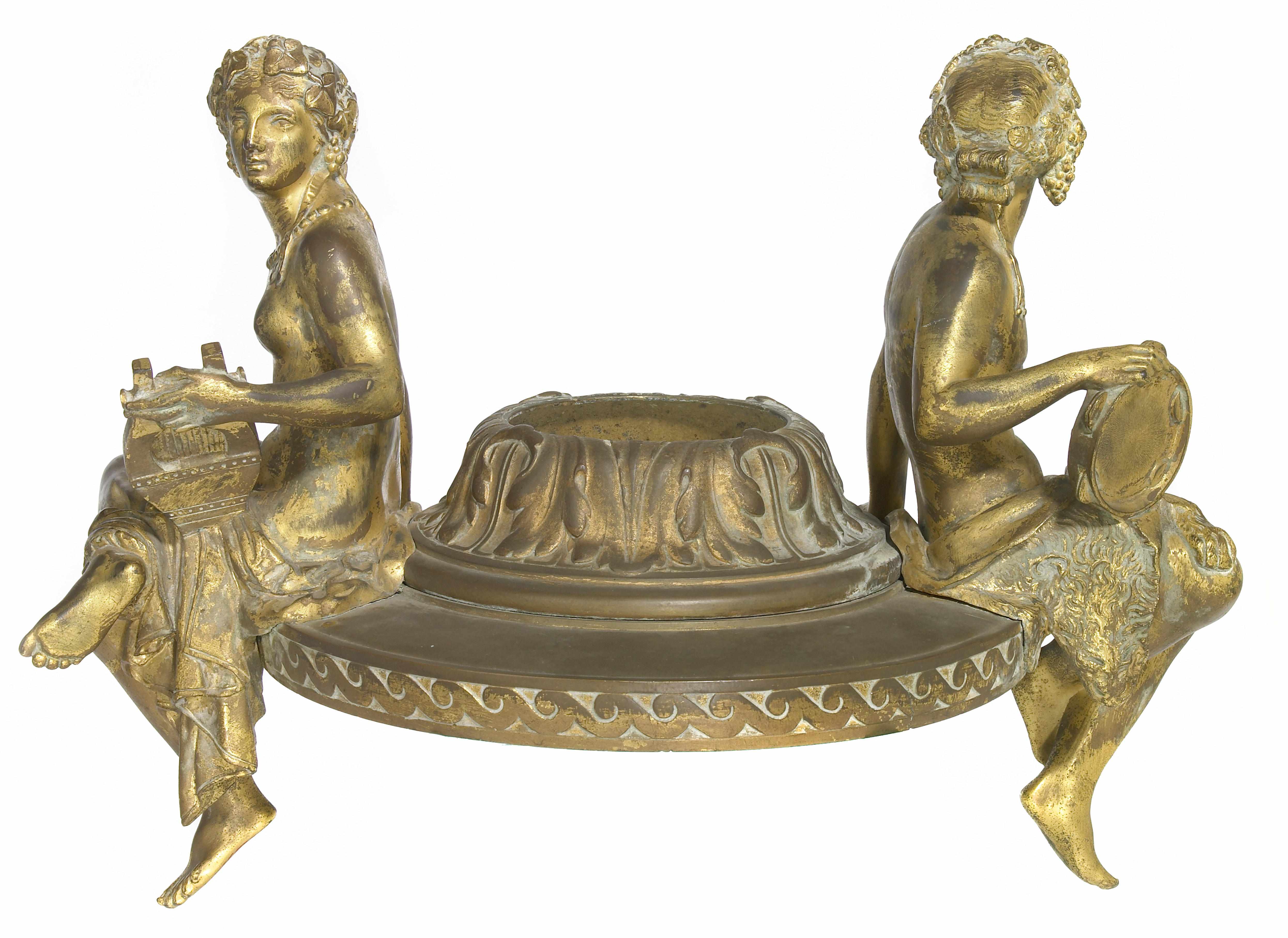 Appraisal: A French gilt bronze vase mount late th century Of