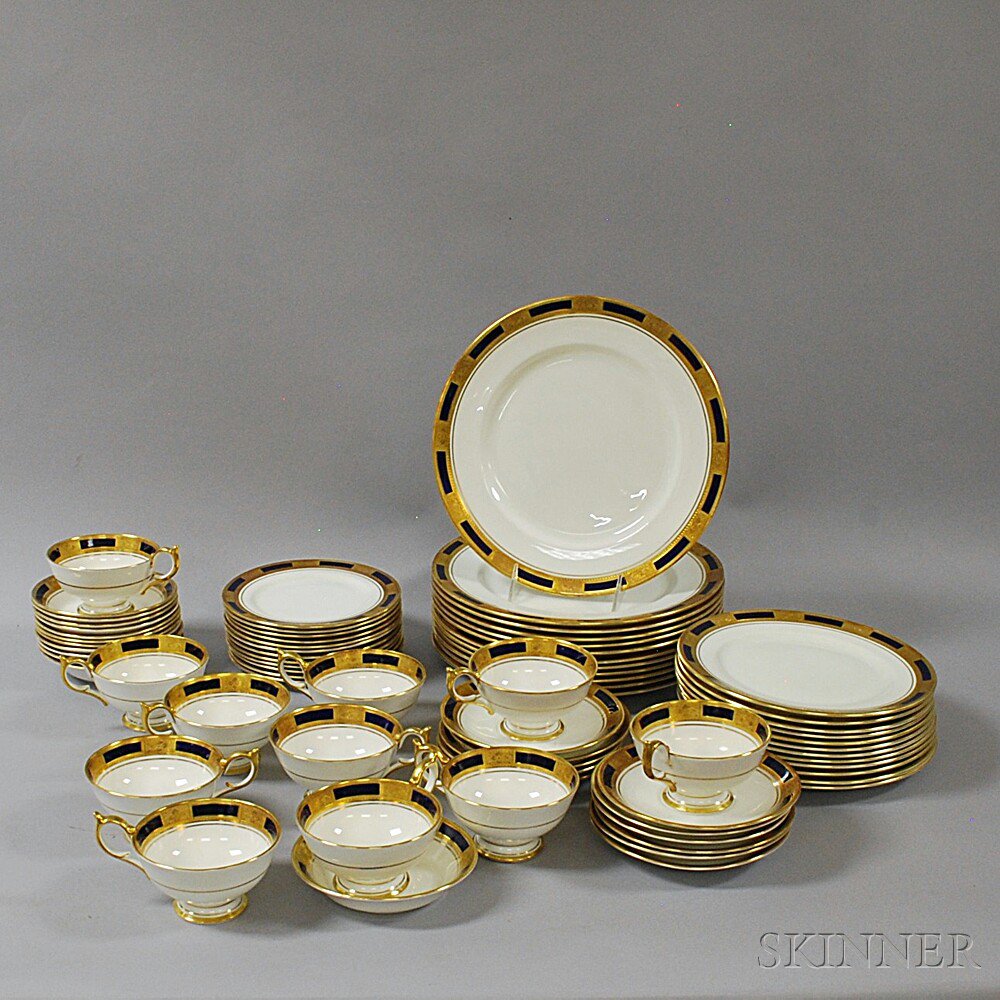 Appraisal: Approximately Seventy Pieces of Aynsley Porcelain Tableware England th century