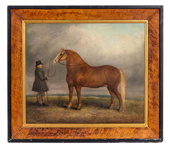 Appraisal: Sale Lot Artist Unknown British th Century Bay and Trainer