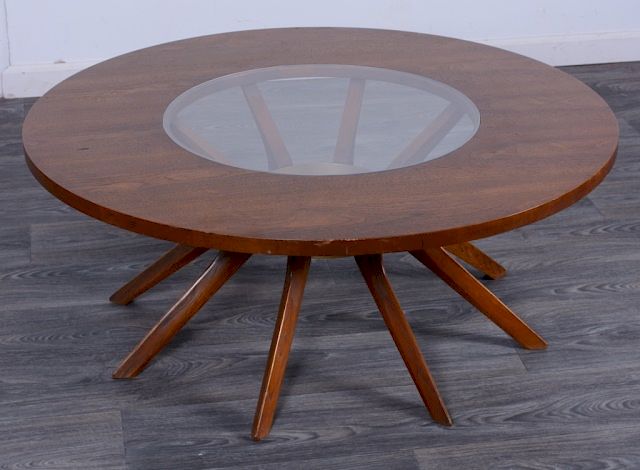 Appraisal: Broyhill Brasilia Cathedral Coffee Table Circa 's round Brasilia cathedral