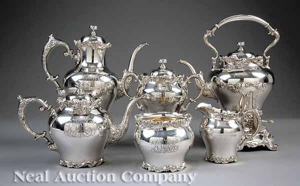 Appraisal: An Antique American Sterling Silver Tea and Coffee Service late