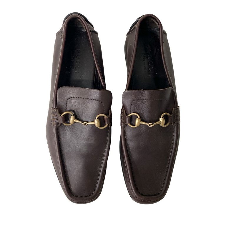 Appraisal: Gucci Brown Men's Loafers Gucci Brown Men's Loafers Size