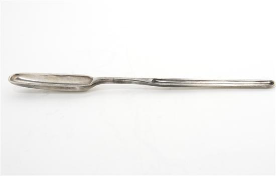 Appraisal: An English Sterling Silver Marrow Scoop London Length inches