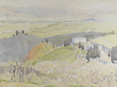 Appraisal: Arthur Gair Wilkinson - A Tuscan landscape Signed and dated