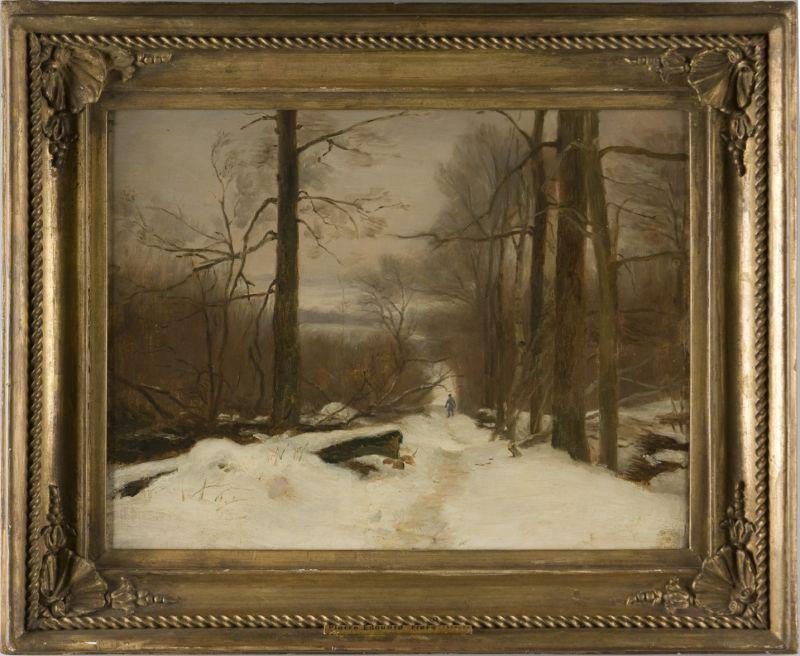 Appraisal: Pierre Edouard Frere French - Winter oil on canvas bearing