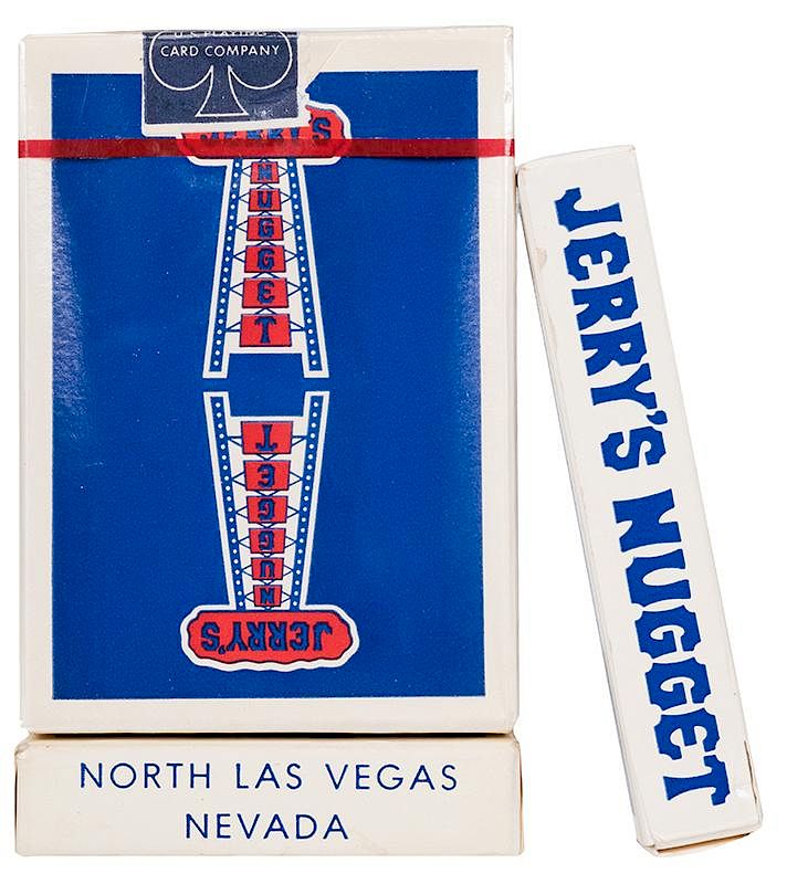 Appraisal: Jerry s Nugget Blue-Back Casino Playing Cards Three Decks Jerry