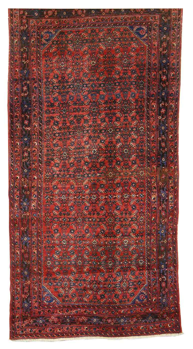 Appraisal: ORIENTAL RUG HAMADAN ' x ' '' Herati pattern on