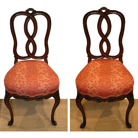 Appraisal: Set of Eight Victorian Mahogany Dining Chairs Estimate -