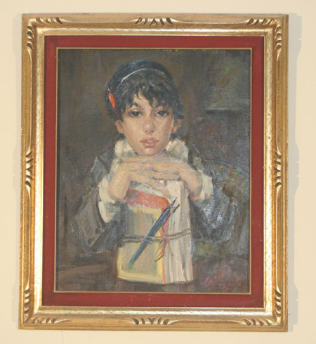 Appraisal: Italian School th Century Portrait of a Young Boy Oil