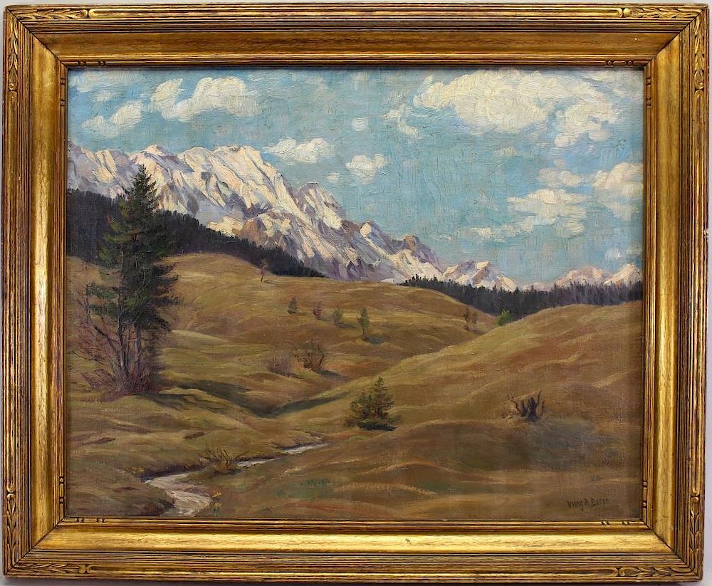 Appraisal: Irving R Bacon - In the Mountains Irving Reuben Bacon