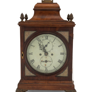 Appraisal: A Regency Gilt Metal Mounted Mahogany Bracket Clock th Century