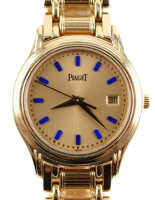 Appraisal: Stunning vintage s Piaget Polo k yellow gold quartz watch