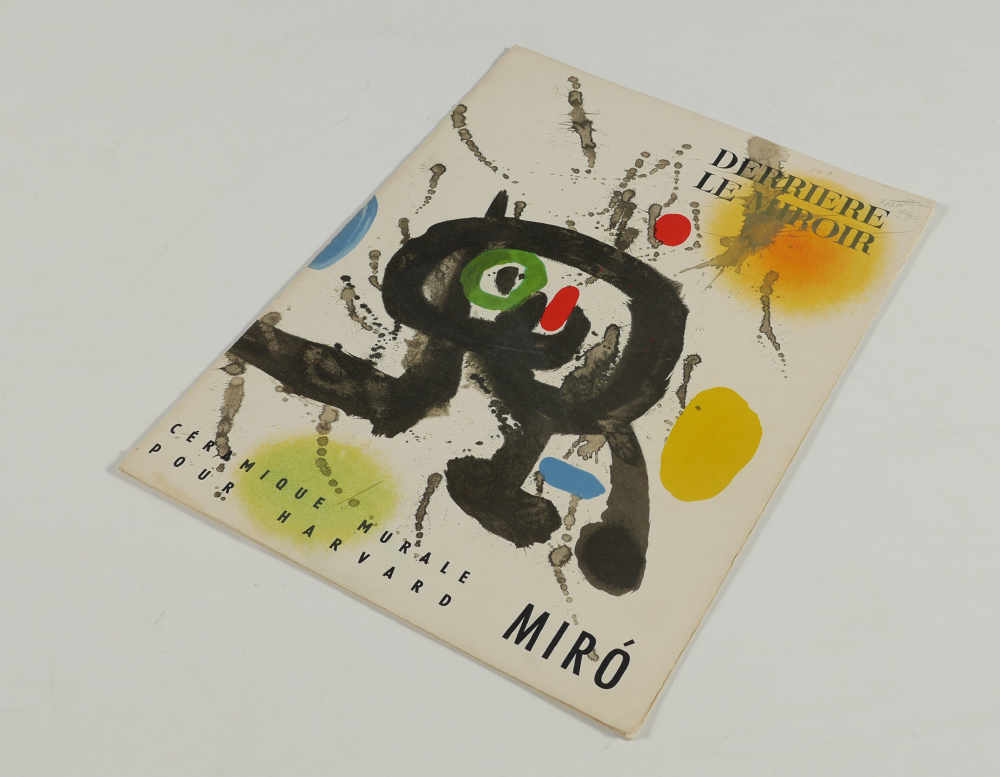 Appraisal: DERRIERE LE MIRIOR JOAN MIRO ''Ceramique Murale Pour Harvard'' pages