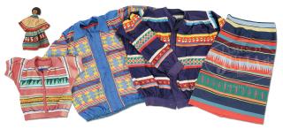 Appraisal: GROUP OF SEMINOLE PATCHWORK CLOTHING TOGETHER WITH DOLL GROUP OF