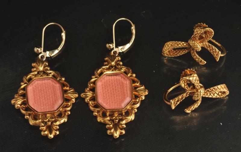 Appraisal: Lot of Pairs of K Y Gold Earrings Description Includes