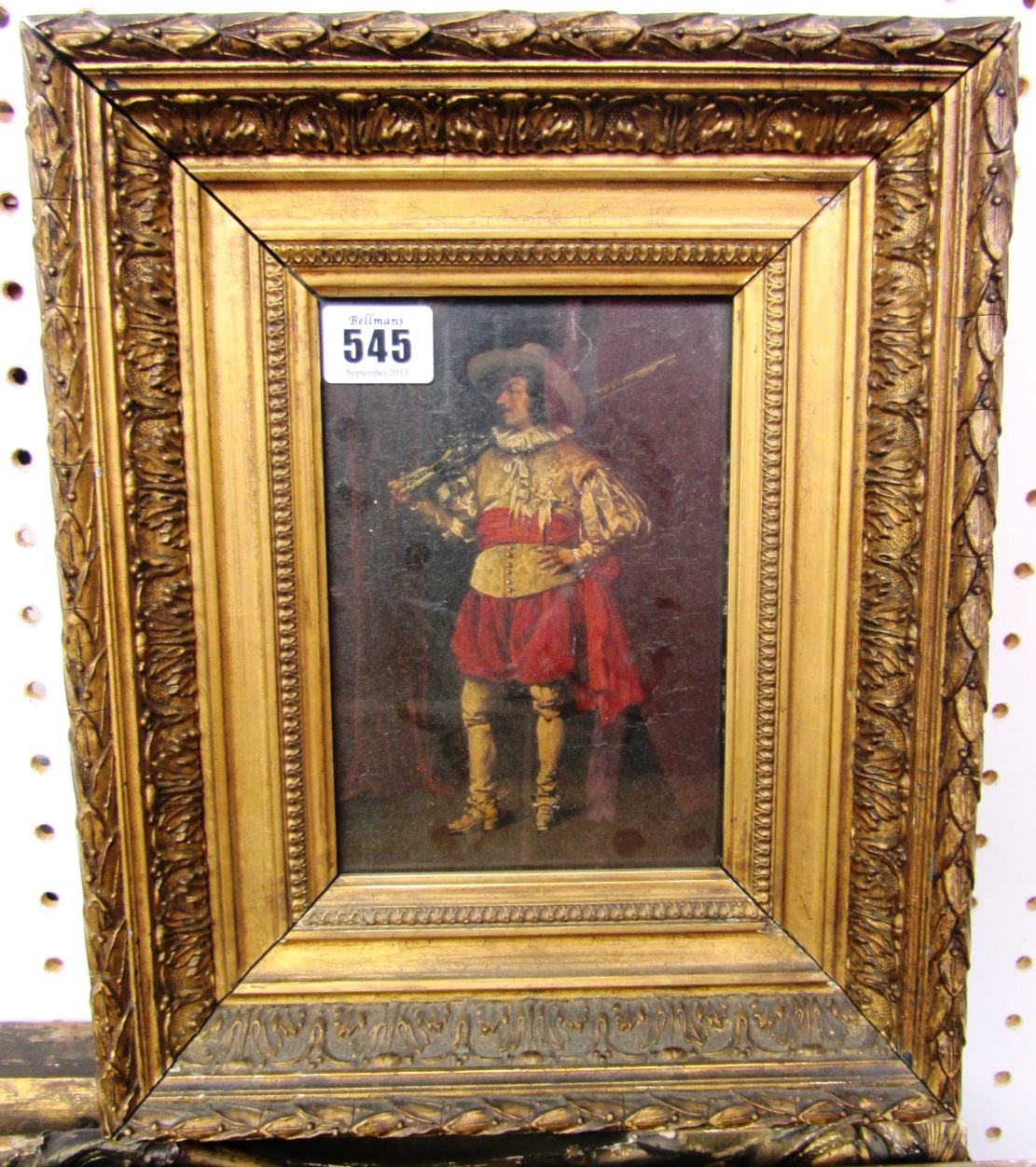 Appraisal: Follower of Jean Louis Ernest Meissonier A cavalier oil on