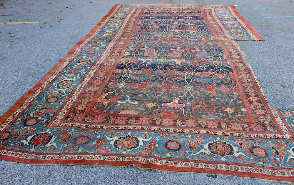 Appraisal: Antique Palace Size Finely Hand Woven Carpet As Is Was