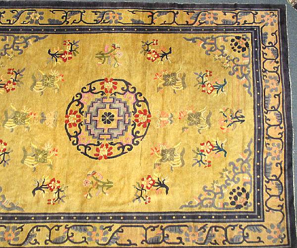 Appraisal: A Chinese carpet size approximately ft x ft in