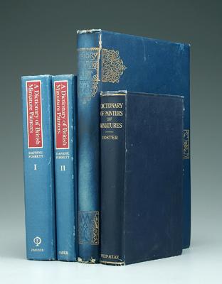 Appraisal: Four books miniature portraits Daphne Fosket Dictionary of British Miniature