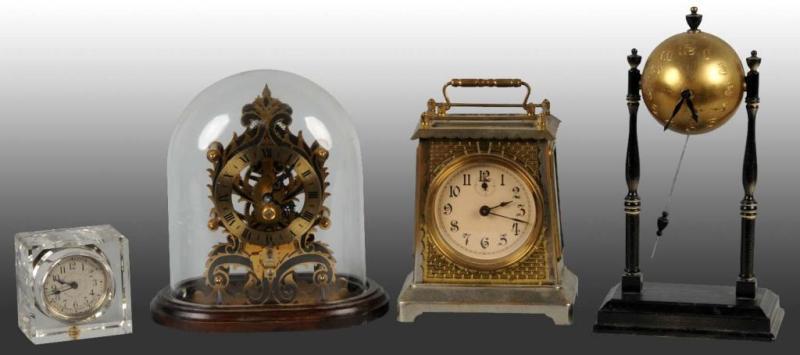 Appraisal: Lot of Small Clocks Description Includes one German clock one