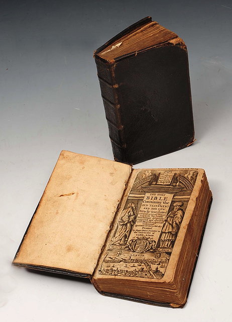 Appraisal: THE HOLY BIBLE printed by Roger Daniel Printer to the