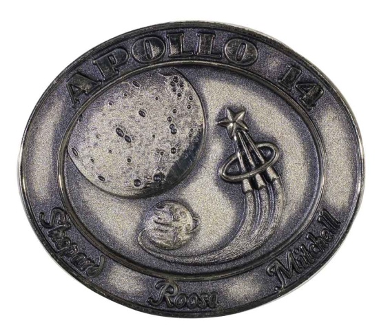 Appraisal: FLOWN Apollo Robbins Medallion Approximately inches in diameter elliptical medallion